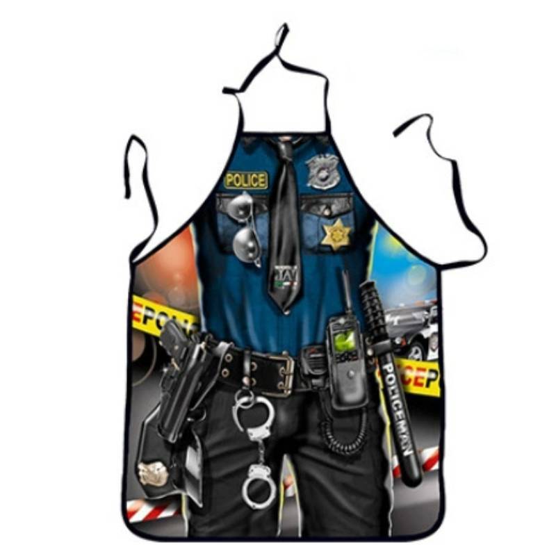 Funny Printing Apron For Kitchen Cleaning Polyester Waterproof Cooking Chef Cooking Gift For Adults