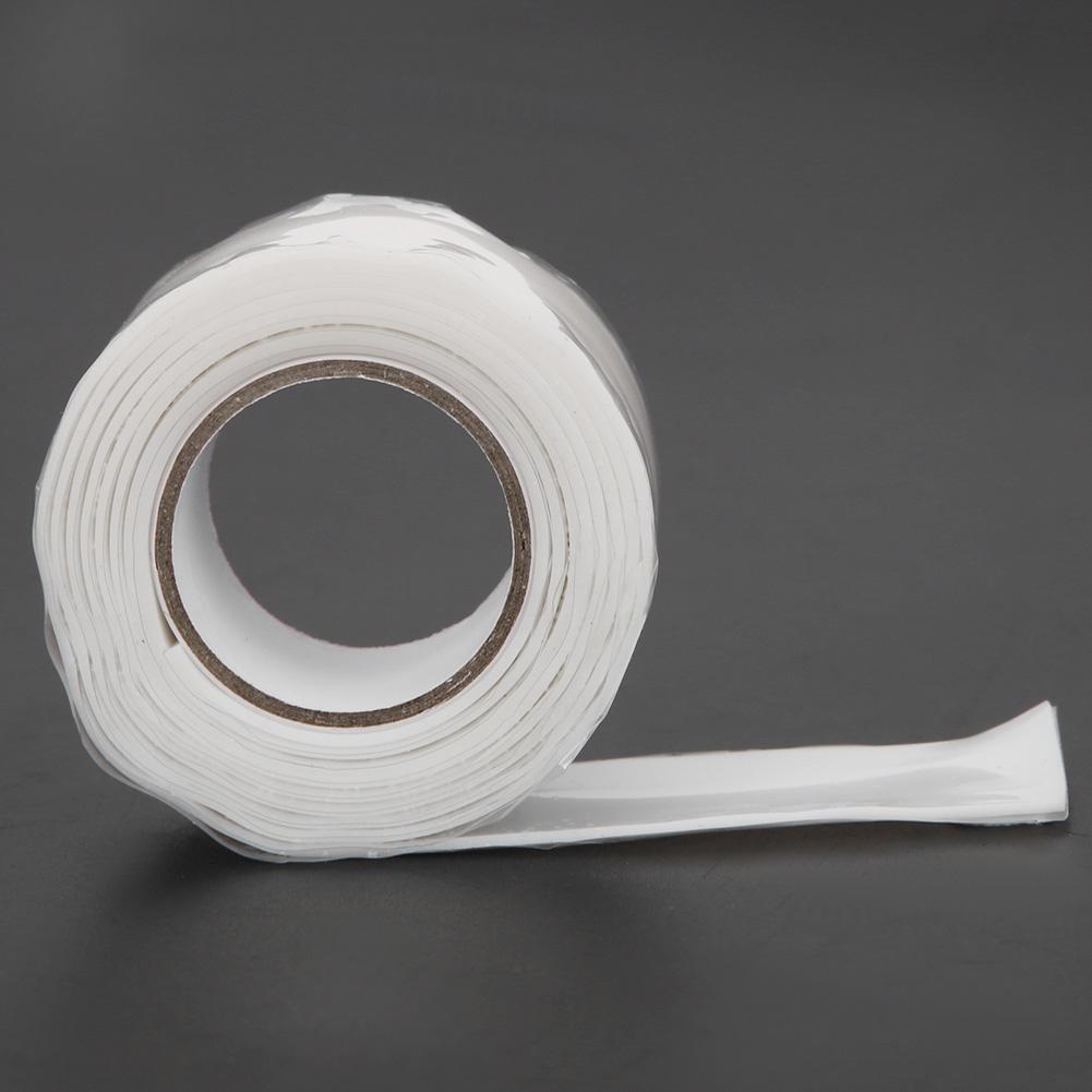 Waterproof Tape Strong Stickiness PVC PPR Pipes Repairing Supplies 1 Meter Length WhiteCelsiusRed