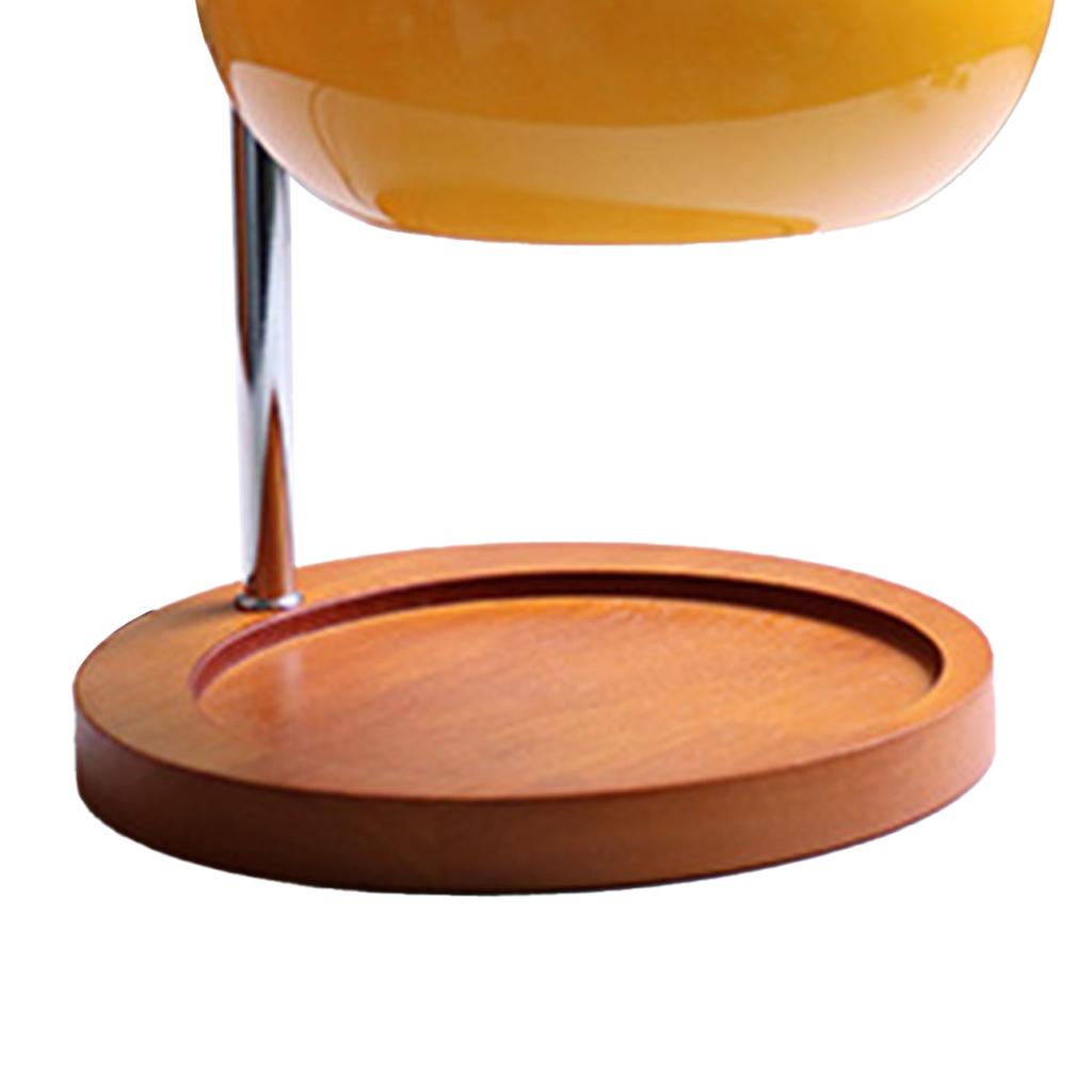 Lampada Riscaldacandele Dimmerabile Decorativa Retrò Lampada Sciogli Candele per Aromaterapia per Camera da Letto Studio Piatto Rotondo Arancione