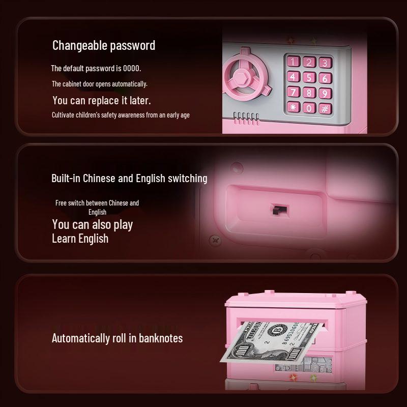Inteligentna elektroniczna skarbonka ATM z odciskiem palca i automatyczną indukcją
