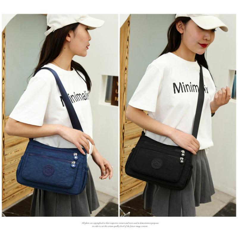 Torba dla matki z tkaniny Oxford o dużej pojemności, modna prosta torba na ramię, mała kwadratowa torba Crossbody