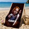 Custom Name Chucky's Bloody Tale Beach Towel Microfiber Beach Towel, Lightweight and Quick-Dry, for Summer Travel, Swimming Pool Gift