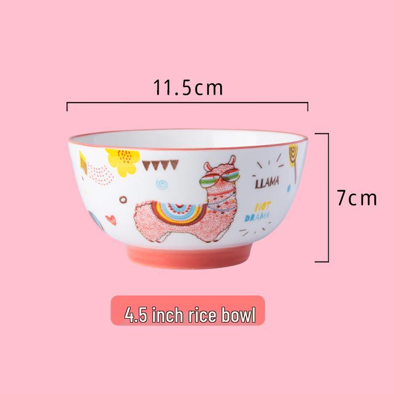 Ru Han Japanese Style Alpaca Ceramic Rice Bowl Set