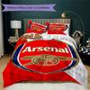 Custom Name Arsenal Pattern Bedding Uilt Set Uilt Cover Pillowcase Home Decoration Birthday Gift (1*duvet Cover+2*pillowcase Without Core)