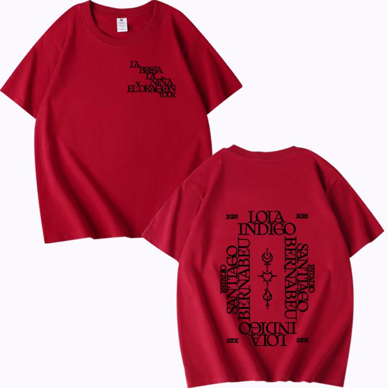 Lola Indigo 2025 Tour T Shirt Men Women Oversized 100% Cotton Hot Sale Short Sleeve Summer Fashion Print Unisex Plus Size Tops