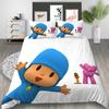 3D Fun P-Pocoyo Elly Pato Cartoon Duvet Cover,Soft Throw  Bedding Bedroom Decor for Home Bedroom Bed Cover Kids Gift