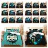 Capa de Edredom Estampada de Console de Jogo Conjunto de Roupa de Cama Tamanho Completo Adolescente Microfibra Alta Qualidade Moda Têxteis para Casa