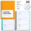 A6 Passordspole Notebook Tilpasset alfabetetikettindeks Notebook Business Meeting Notebook