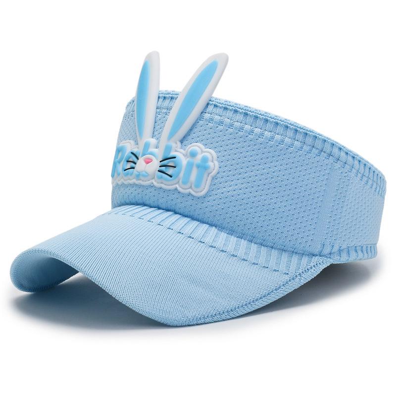 Children's Summer Sun Hat with Open Top - Cute Rabbit and Duckbill Style, UV Protection
