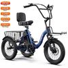 Bicicletta Elettrica Pieghevole Apefox Rh30 500W City Bike 7 Velocità Freni a Doppio Disco 48V 15Ah Autonomia Massima 70Km