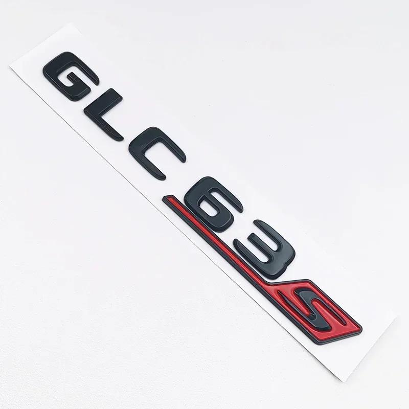 AABGV1 3D ABS Black GLC63S Logo Letters V8 BITURBO 4MATIC Badge Car Rear Star Sticker Trunk AMG Emblem For Mercedes Benz GLC AMG X253