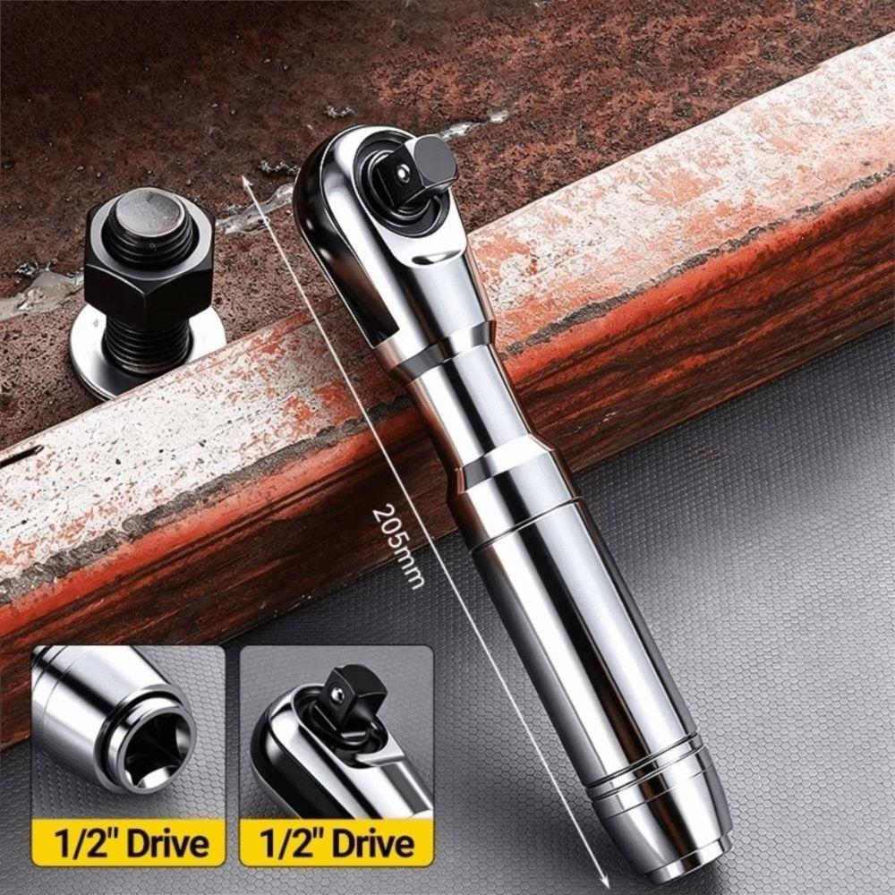 3-in-1 Function Socket Wrench Short Handle Garage Tool New Ratchet Wrench Automotive Repair