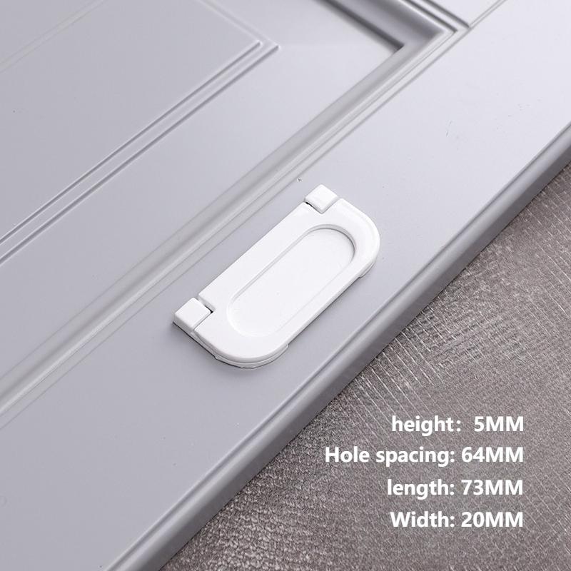 2/6/10pcs White Cabinet Handles & Knobs - Aluminium Alloy Modern Furniture Hardware for Kitchen/Closet/Cupboard/Drawer