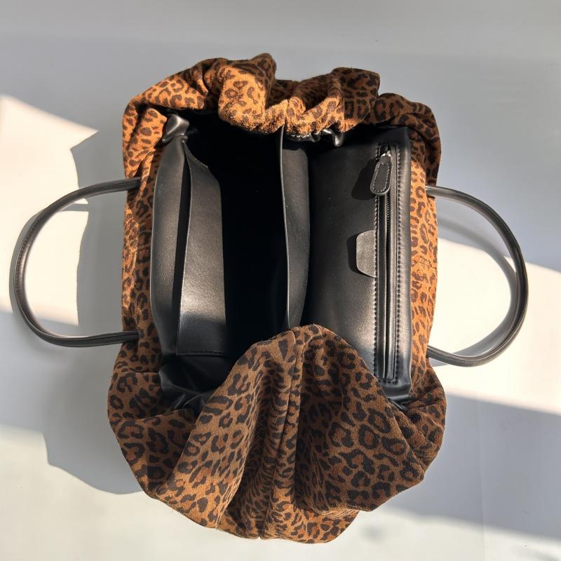 New Suede Autumn and Winter Suede Frosted Tote Bag Top Layer Cowhide Large Capacity Handbag For Women Fashionable Travel Bag