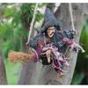 Vintage Wooden Halloween Decorations, 3-Piece