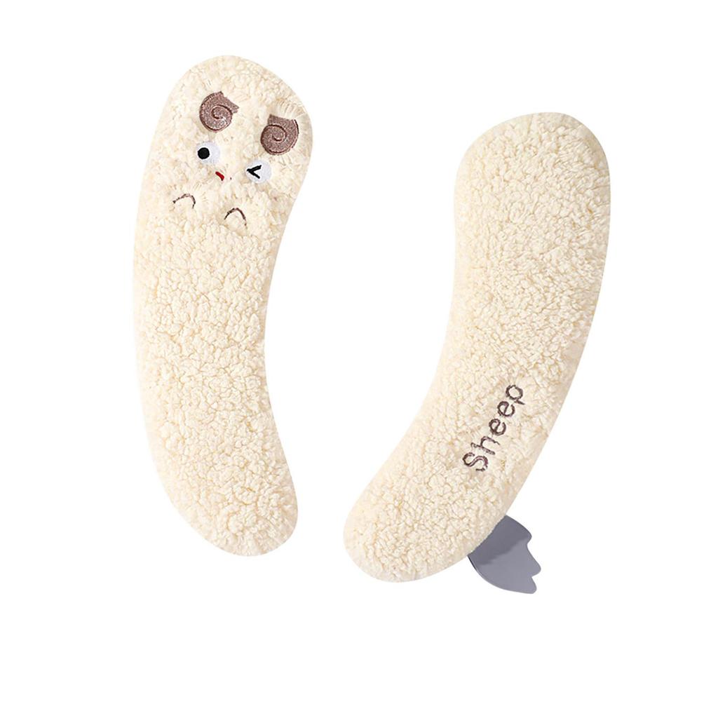 Cute Cartoon Toilet Seat Cushion Plush Seats Cushion for Warmth and Comfort for Family Guest Room Bathrooms Use