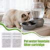 Cat Water Fountain Filter Leak-Proof Multifunctional Cat Water Fountain Replacement Charcoal Filter For Small Large Puppy Kitten