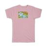 Gift T-Shirt : Watercolor Scenary Waterfall