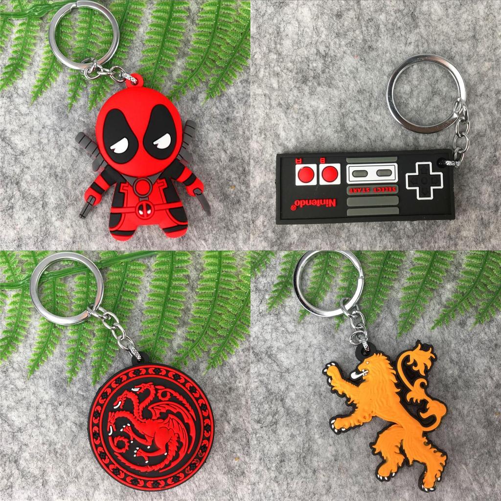 Unique Stranger Things Deadpool Pvc Keychain For Fans Of The Series Durable And Stylish!