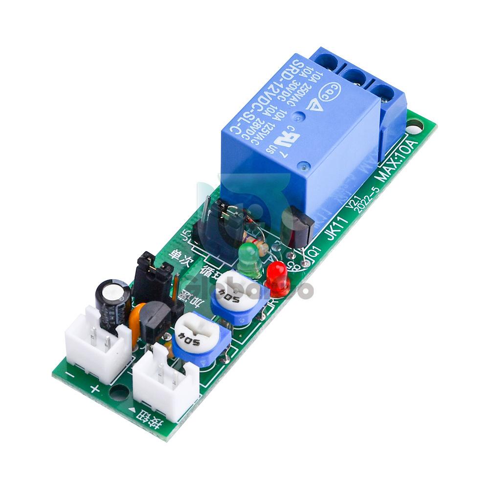 JK11 24 Hours Adjustable Cycle Timer Delay On/Off Switch Power Supply Relay Shield DC 5V 12V 24V Timer Delay Relay Module