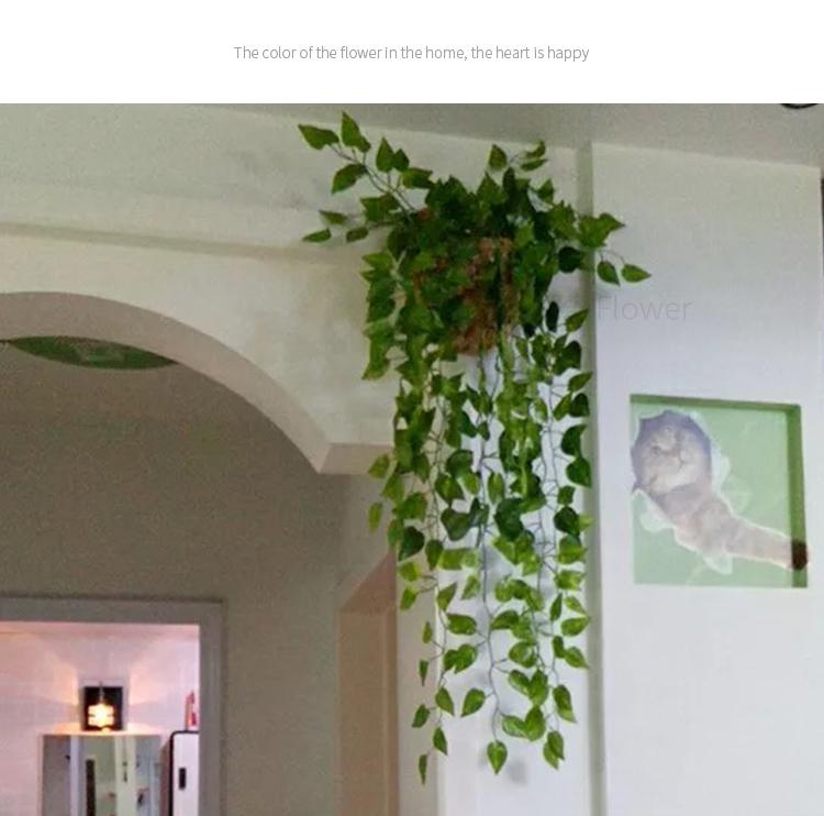 Artificial Pothos Vines: Indoor Decorative Rattan Faux Greenery for Walls and Living Rooms
