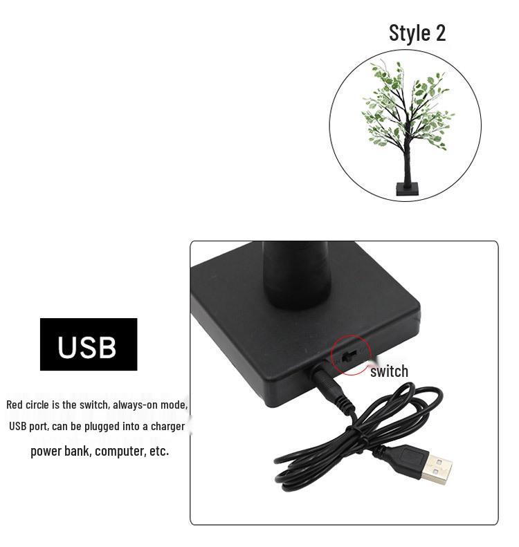 LED Christmas Tree Night Light Decoration for Holiday Parties