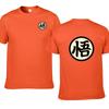 Camiseta de Algodão de Manga Curta com Estilo Anime Dragon Ball Super Símbolo Goku Para Uso Casual