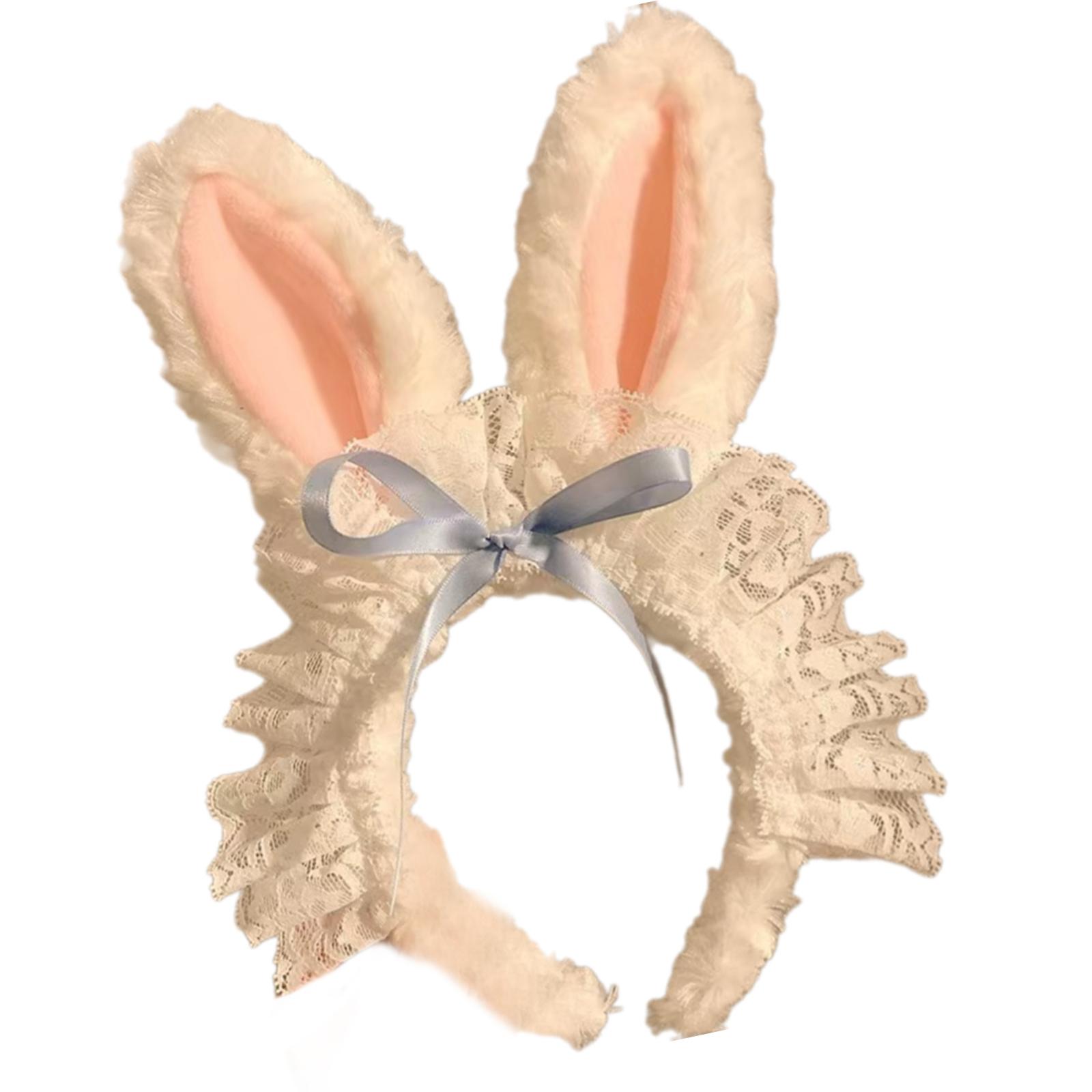 Rabbits Cosplay Makeup Hairband Sweet Long Ear Easter Headwear Hairbands Headwear Hairbands Birthday Party A