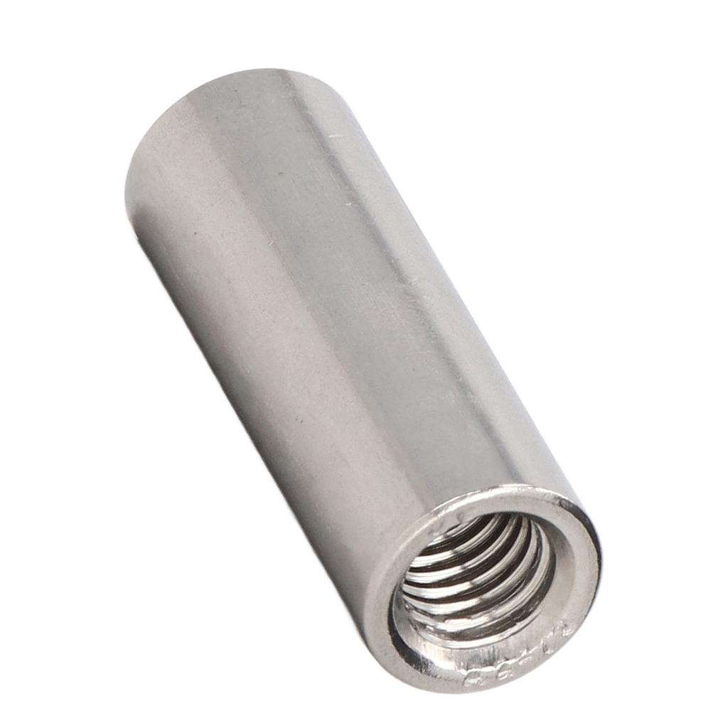 10 Pièces Écrou de Raccordement Connecteur de Tige Ronde Filetage Femelle Acier Inoxydable 304 M8x1.25 12 L35mm