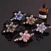 1Pcs Women Fashion Rhinestone Hairgrip Barrettes Flower Hair Claws Clips Hairpins For Girls Hair Crab Hair Accessories
