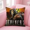 game survival SSTALKER 2 Heart of CChornoby Cushion Cover Pillow Case Soft Friendly Fabric  Concealed Zipper