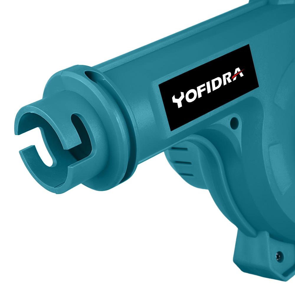Yofidra borstelloze, zeer krachtige elektrische bladblazer met 6 versnellingen, tuin, huishoudelijk, stofzuigen, bladblazer, elektrisch gereedschap voor 18V Makita-accu