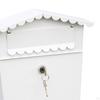 Classic Metal Wall Mailbox with Lock - Secure Storage for Letters and Packages