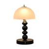 Rechargeable Gourd Style Glass Bedside Lamp