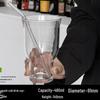 Shangqi 400ml Wide Mouth Glass Drink Cup with Straw