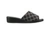 Pansy 9335 Indoor Puffed Jacquard Size Black Shoes, Weave, Women's, M,