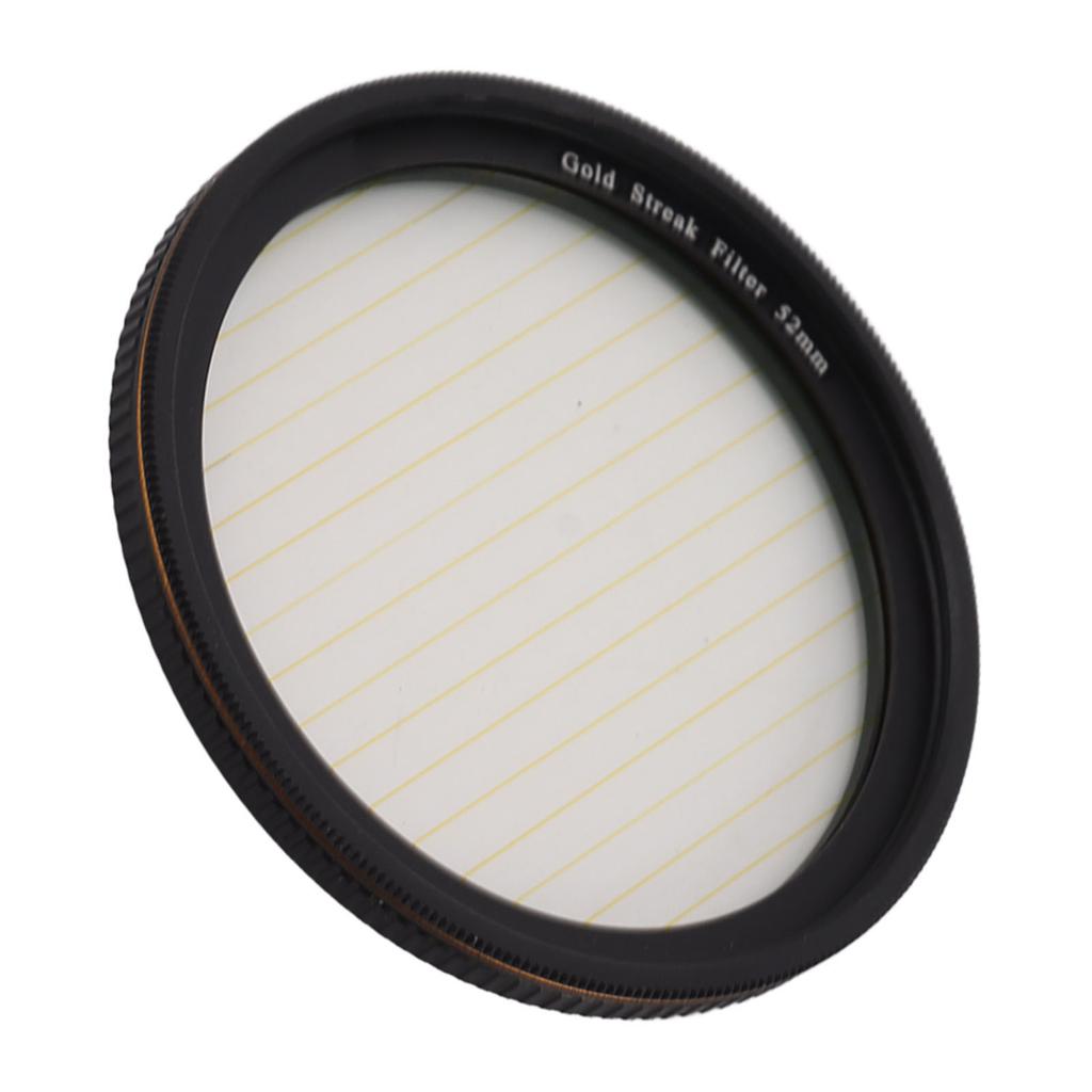 Gold Streak Filter Light   Effect Filter Optical Glass Camera Lens Filter with Case for Photography Nightshoot