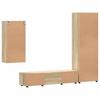 TV Cabinet Set with Shelf FLORIN 3 pcs Sonoma Oak Particleboard