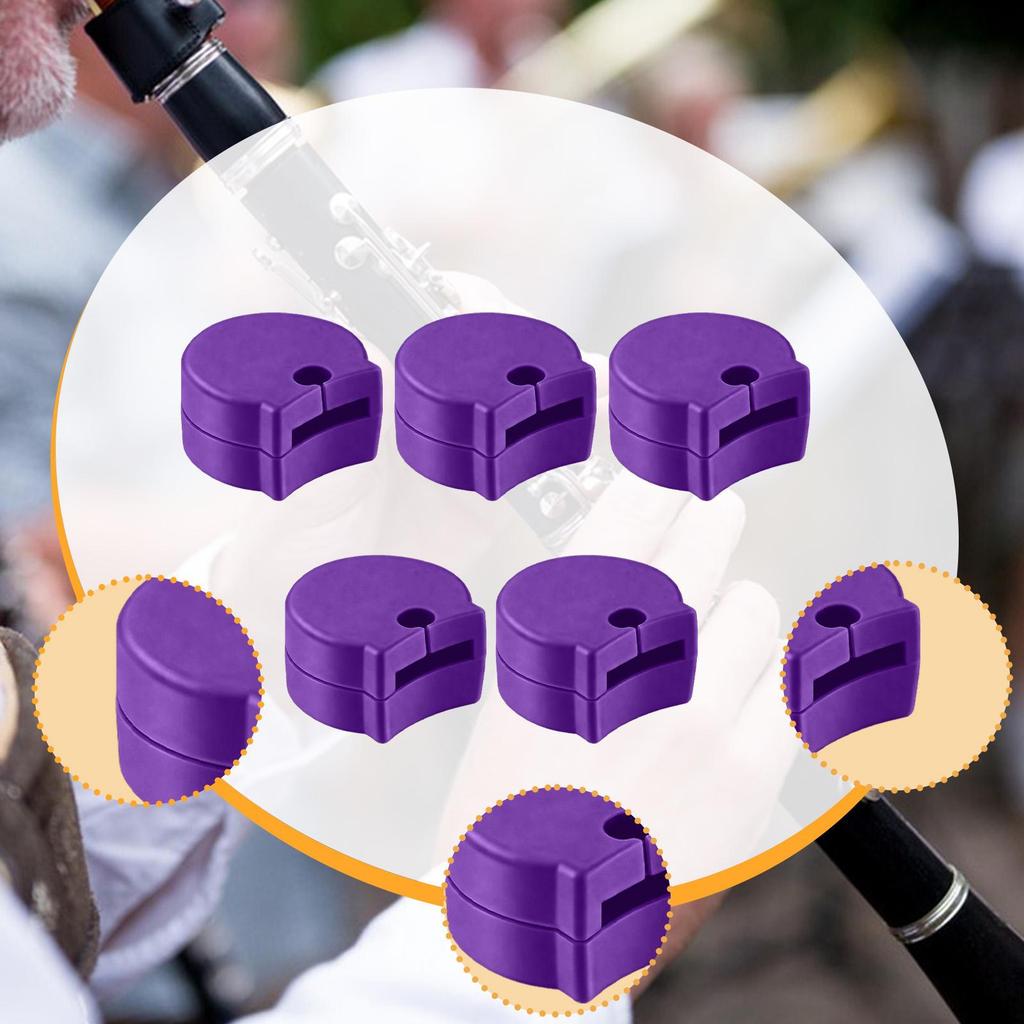 5 Pieces Clarinet Thumb Finger Rests for Woodwind Instrument Replacement Hand Supports