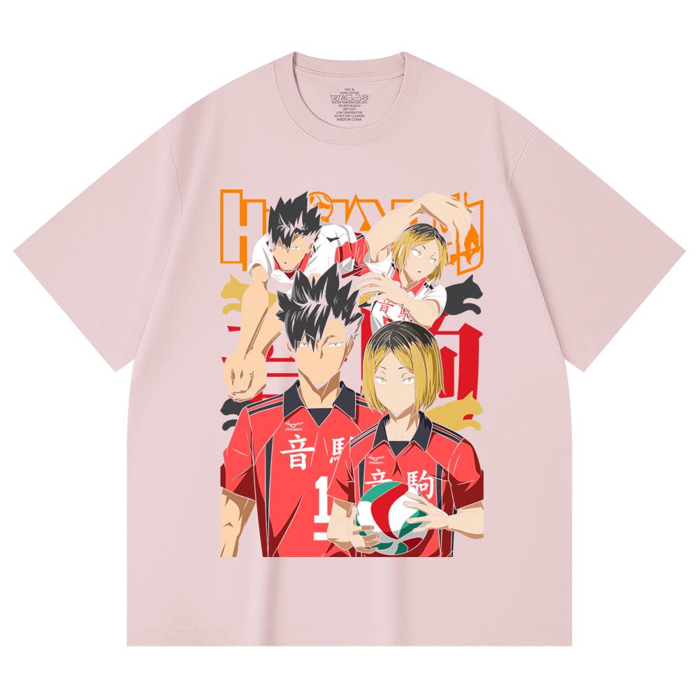 230 Gsm 100% Cotton Haikyu V6 Print Unisex Heavy Cotton T Shirt
