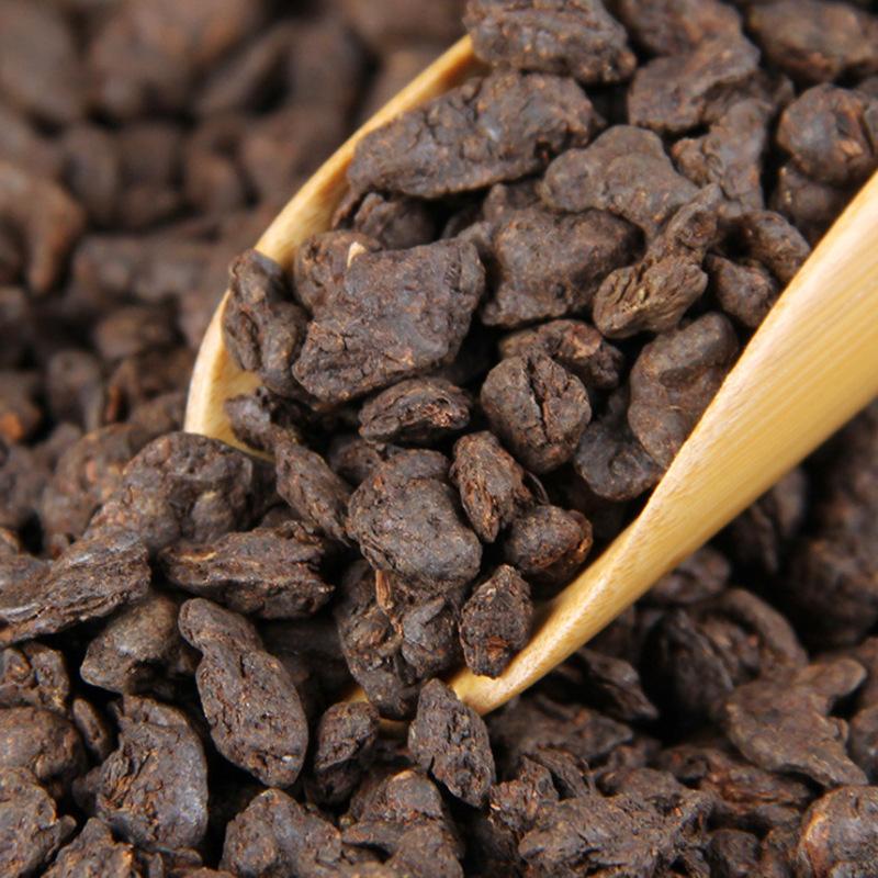 Chá Pu-erh Fragrância Glutinosa Madura Chá Fossilizado 500g Lata Chá Presente Yunnan