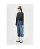 LUCKY CHOUETTE Waist Banding Denim Pants (Blue)_Lfpds25290Bux