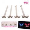 Lot de 4 outils DIY Motifs Fleurs Graffiti Papillons Lune Floraux Outils de Pointillage Stylo Peinture par Points Outils de Gaufrage Stylo Tampon Art