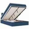 Maison Exclusive - Lit ottoman avec matelas bleu 120x200 cm tissu