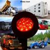 APSMOTIV 10PCS LED Marker Lights Trailer 12V Trailer Red Lights with Chrome Bezel Universial for Auto Car Bus Truck Lorry Trailer Boat Deck Courtesy