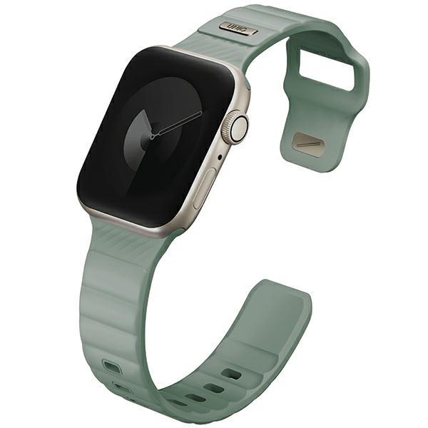 Uniq Pasek Stride Apple Watch Series1/2/3/4/5/6/7/8/9/Se/Se2 38/40/41Mm Fkm Rubber Strap Miętowy/Iceplant Green