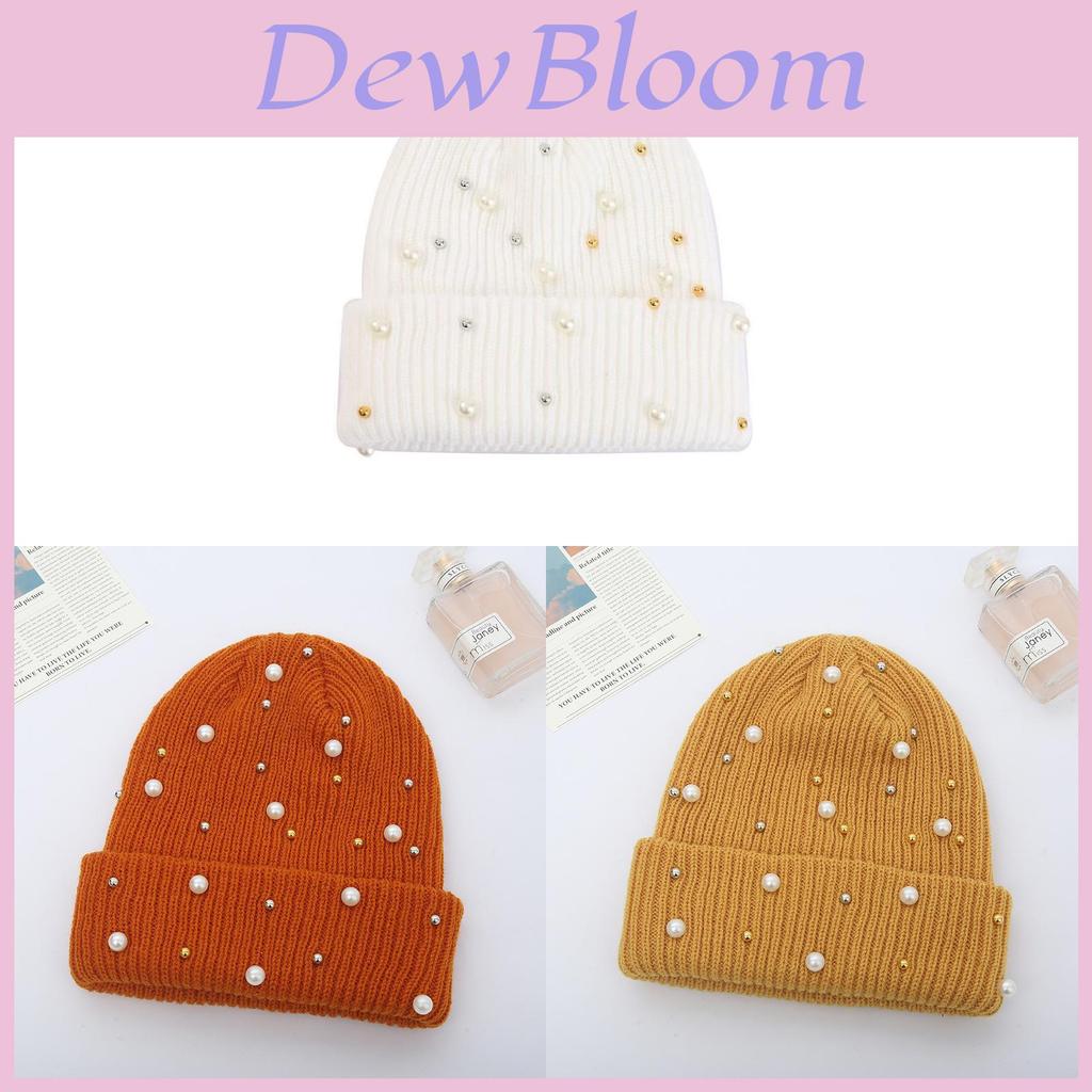Knit Hat For Women Winter Pure Acrylic No Brim Beanie With Warmth And Sun Protection