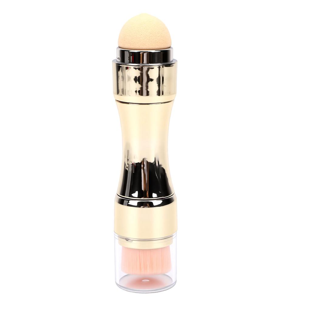 4-in-1 Make-up Kwastenset Draagbaar Multifunctioneel Oogschaduw Foundation Blush Lippenkwast Goud