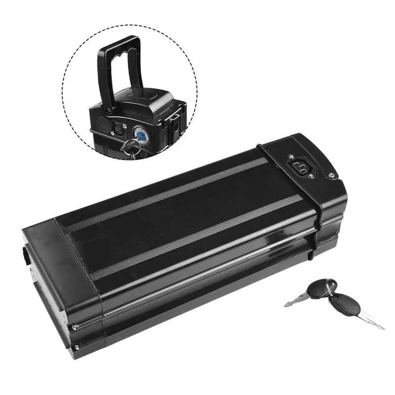 Reliable Electric Bike Battery Box, Ebike Holder Case with Charging Socket, Output Port , Perfect for Electric Bicycles