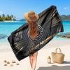 Penrith Panthers Customized Name Text Beach Towel, Soft Absorbent Towel Beach Pool Travel Personal Gift